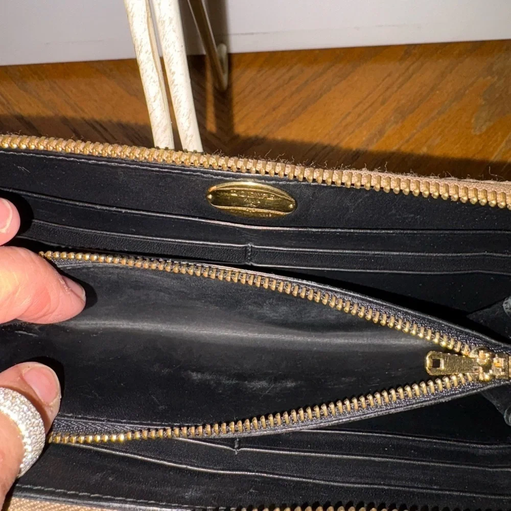 Loewe Gold Leather Wallet